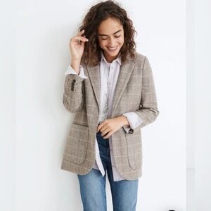 Madewell Larsen Blazer in Plaid$175 size XL